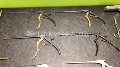 Job Lot of Various Surgical Instruments Including 5 x Aesculap Kerrison Rongeurs - 4