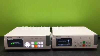 2 x Baxter EvoIQ LVP Infusion Pumps *Mfd 2020* (Both Power Up)