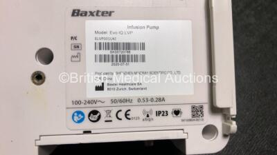 2 x Baxter EvoIQ LVP Infusion Pumps *Mfd 2020* (Both Power Up) - 4