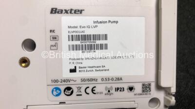 2 x Baxter EvoIQ LVP Infusion Pumps *Mfd 2020* (Both Power Up) - 4