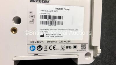 2 x Baxter EvoIQ LVP Infusion Pumps *Mfd 2020* (Both Power Up) - 4