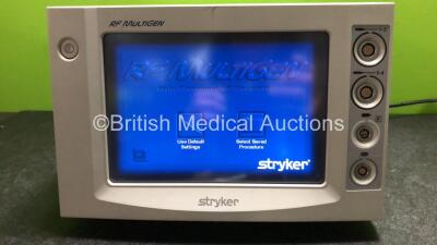 Stryker RF MultiGen Radiofrequency Generator Console Ref 0406-900-000 with 1 x Lead (Powers Up) *SN LES6023* - 3