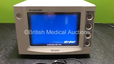 Stryker RF MultiGen Radiofrequency Generator Console Ref 0406-900-000 with 1 x Lead (Powers Up with Slight Scratches to Screen and Casing - See Photos) *SN LES6297* - 2