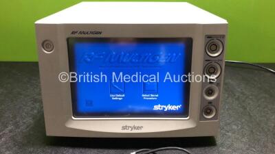 Stryker RF MultiGen Radiofrequency Generator Console Ref 0406-900-000 with 1 x Lead (Powers Up with Slight Scratches to Screen and Casing - See Photos) *SN LES6297* - 3