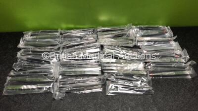 48 x T-Over End 5 inch Dressing Forceps (4 x Boxes of 12 - New In Box) - 4