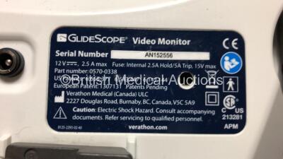 Verathon Medical Glidescope Video Monitor with HDMI Cable (Powers Up with Stock Power Supply, Power Supply Not Included) - 4