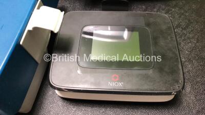 Mixed Lot Including 6 x Covidien Genius 3 Tympanic Thermometers in Boxes, 1 x Microlab 3300 Spirometer in Case, 1 x Sony AC-110MD AC Adapter, 1 x Philips Respironics Nebuliser, 1 x Huntleigh Dopplex II Fetal Doppler, 1 x Aerocrine Niox Vero Monitor, 1 x e - 11