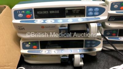 Mixed Lot Including 2 x CareFusion Alaris GH Syringe Pumps (Both Power Up, 1 x Requires Service) 2 x CareFusion Alaris GH Guardrails Syringe Pumps (Both Power Up) 1 x Cardinal Health Alaris GH Syringe Pump (Draws Power) 1 x Sony UP-897MD Video Graphic Pri - 10