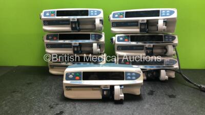 Job Lot Including 5 x Carefusion Alaris CC Infusion Pumps (3 Power Up) 2 x Cardinal Health Alaris GH Infusion Pumps (Both Power Up)