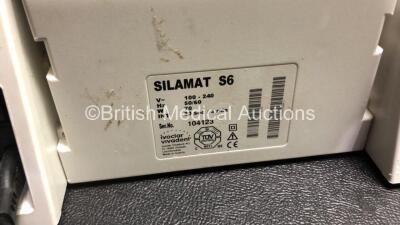 2 x Vivadent Silamat S5 Mixers (Both Power Up, 1 with Damaged Cover-See Photo) 1 x Silamat S6 Mixer (Powers Up) - 6