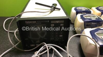 Mixed Lot Including 1 x Datascope Accucom 2 Cardiac Output Monitor with Probe, 7 x ResMed S8 Spirit CPAP Units, 2 x ResMed HumidAire 3i Humidifiers, 1 x ResMed H4i Humidifier, 1 x Huntleigh MD 200 Unit (Damaged Casing - See Photos) 1 x Narco Carotid Phono - 2