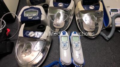 Mixed Lot Including 1 x Datascope Accucom 2 Cardiac Output Monitor with Probe, 7 x ResMed S8 Spirit CPAP Units, 2 x ResMed HumidAire 3i Humidifiers, 1 x ResMed H4i Humidifier, 1 x Huntleigh MD 200 Unit (Damaged Casing - See Photos) 1 x Narco Carotid Phono - 5