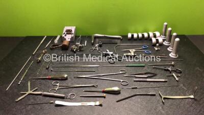 Job Lot of Various Surgical Instruments Including 1 x Stryker Battery Charger Module