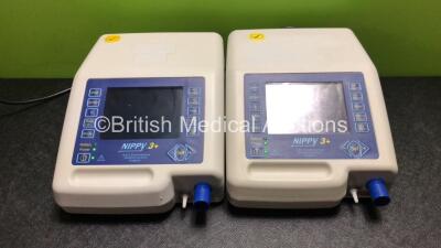 2 x B & D Electromedical Nippy 3+ Ventilators (Both Power Up)