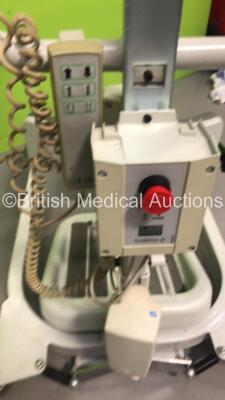 1 x Arjo Alenti Patient Hoist with Controller and 1 x Liko Sabina Patient Hoist with Controller (Both No Power) *405098* - 4