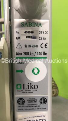 1 x Arjo Alenti Patient Hoist with Controller and 1 x Liko Sabina Patient Hoist with Controller (Both No Power) *405098* - 5