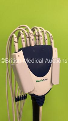 Welch Allyn CP200 ECG Machine on Stand with 10 Lead ECG Leads (Powers Up) *S/N 20011801* - 3