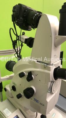 TopCon TRC-50DX Retinal Camera on Motorized Table with PC and Monitor (Powers Up - HDD REMOVED) ***IR771*** - 3