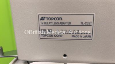 TopCon TRC-50DX Retinal Camera on Motorized Table with PC and Monitor (Powers Up - HDD REMOVED) ***IR771*** - 4