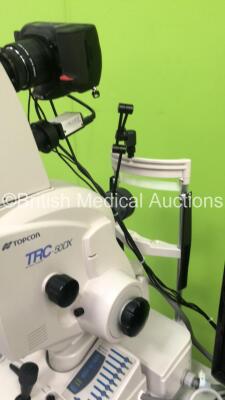 TopCon TRC-50DX Retinal Camera on Motorized Table with PC and Monitor (Powers Up - HDD REMOVED) ***IR771*** - 5