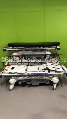 3 x Stryker Patient Trolleys with 1 x Mattress (Hydraulics Tested Working)