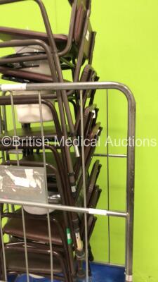 Cage of 7 x Static Commode Chairs * New * (Cage Not Included) - 4