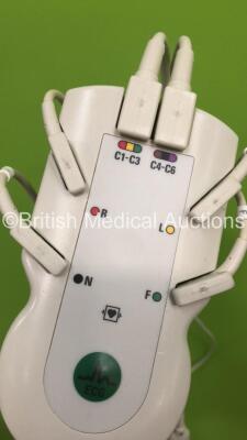 Philips PageWriter TC50 ECG Machine on Stand with 10 Lead ECG Leads (Powers Up) *S/N US21304842* - 4