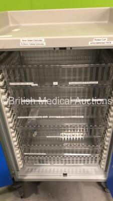 1 x Arthrex Storage Trolley and 1 x Bristol Maid Drugs Trolley - 2