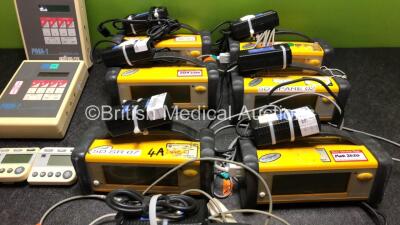 Mixed Lot Including 7 x GE Ohmeda TruSat Oximeters, 2 x PMA-1 External Pacemaker Analyzer and 3 x RS Timers *SN FCC08220121SA / FCC06050061SA / FCC08220125SA / FCC07230087SA / FCC05460009SA / FCC08220122SA / FCC05290050SA / 1760 / 1336* - 3