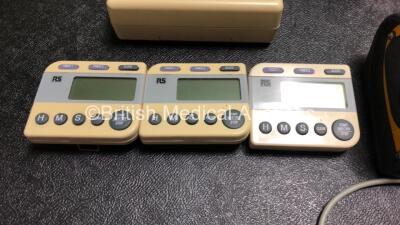 Mixed Lot Including 7 x GE Ohmeda TruSat Oximeters, 2 x PMA-1 External Pacemaker Analyzer and 3 x RS Timers *SN FCC08220121SA / FCC06050061SA / FCC08220125SA / FCC07230087SA / FCC05460009SA / FCC08220122SA / FCC05290050SA / 1760 / 1336* - 4