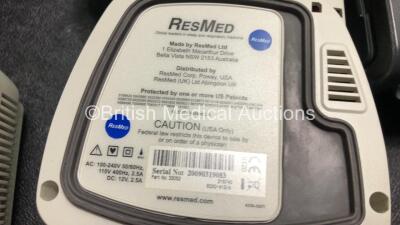 Job Lot Including 12 x Respironics System One Humidifiers, 1 x ResMed Escape S9 CPAP Unit with 1 x Power Supply, 4 x ResMed S8 Escape II CPAP Units, 2 x Philips Respironics Nebulisers and Large Quantity of Various CPAP Power Supplies *SN 23111037681 / 20 - 8