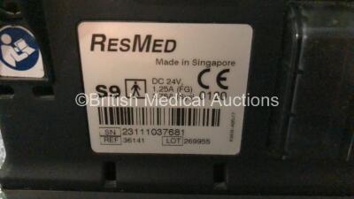 Job Lot Including 12 x Respironics System One Humidifiers, 1 x ResMed Escape S9 CPAP Unit with 1 x Power Supply, 4 x ResMed S8 Escape II CPAP Units, 2 x Philips Respironics Nebulisers and Large Quantity of Various CPAP Power Supplies *SN 23111037681 / 20 - 9