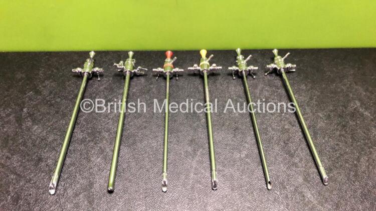 6 x ACMI Gyrus Cystoscope Urology Cannulas with Trocars