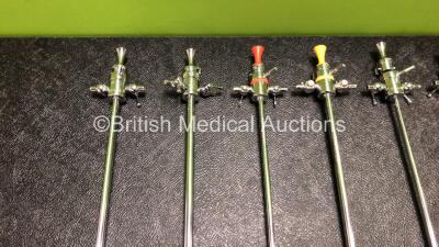 6 x ACMI Gyrus Cystoscope Urology Cannulas with Trocars - 2