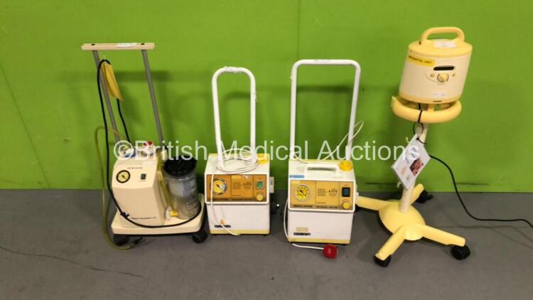 2 x SAM12 Suction Units, 1 x Therapy Equipment Ltd Suction Unit and 1 x Medela Symphony Breast Pump (All Power Up) *S/N 106360*