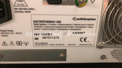 Smith & Nephew Electrothermal 20S Spine System Version 1.03 (Powers Up) - 3