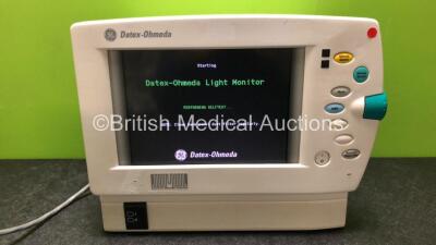 GE Datex Ohmeda F-LM1-03 Monitor with ECG, SpO2, NIBP, CO2 and Printer Options (Powers Up with Stock Power Supply, Power Supply Not Included)