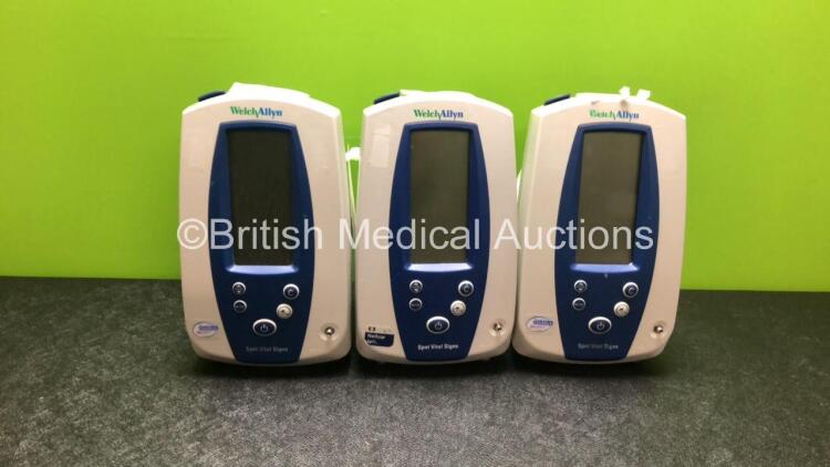 3 x Welch Allyn Spot Vital Signs Monitors (All Untested Due to No Power Supply) *201001863 / 201624962 201001852*