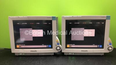 2 x Philips Intellivue MP70 Patient Monitors (Both Power Up)