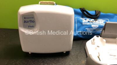 Mixed Lot Including 1 x Sager Emergency Traction Splint, 1 x Mangar Airflo 24 Stowage and Recarding Point, 1 x Mangar Airflo Plus Compressor and 1 x Mangar Airflo Compressor CD01020200316, CA035006149, 171653* - 2