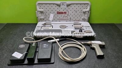 Mixed Lot Including 1 x Stryker System 6 6206 Recip Handpiece, 1 x Fluro Sub Max Amp Footswitch and 1 x Biomed Stanmore Hip Replacement System (Incomplete)