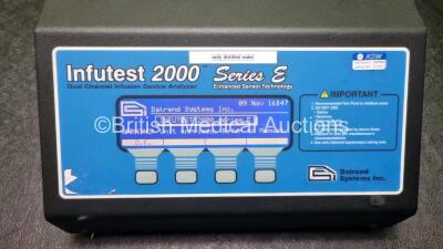 Datrend Systems Inc Infutest 2000 Series E Enhanced Sensor Technology Dual Channel Infusion Device Analyzer (Powers Up) *EN 15143* - 2