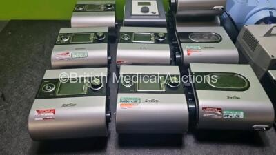 JobLot Including 6 x ResMed Autoset S9 CPAP Units with 4 x ResMed H5i Humidifier Units with 6 x Power Supplies, 2 x Medix Econoneb Nebulizers, 1 x PariBoy Classic Nebulizer and 1 x Aquilon Nebulizer System (All Power Up)*EN 18586 / 19103 / 18216 / 18424 / - 4