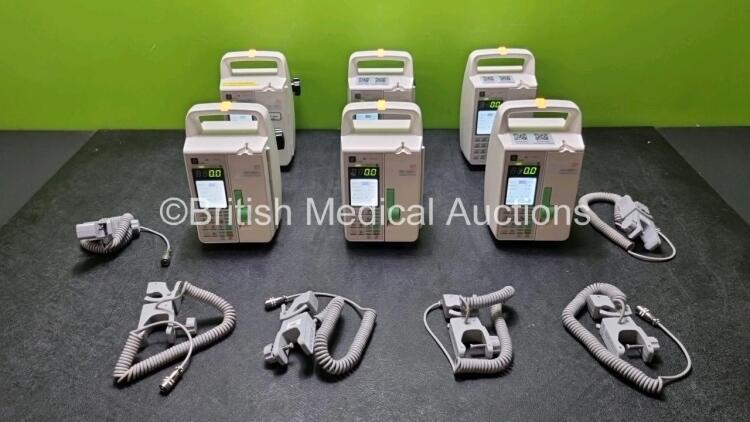 6 x Sino Medical SN-1800V Infusion Pumps (All Power Up) *SN 0496200513A03067 / 0496200525A05923 / 0496200513A028723 / 0496009513A03066 / 049600513A02871 / 04696200519A04679*