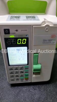 6 x Sino Medical SN-1800V Infusion Pumps (All Power Up) *SN 0496200513A03067 / 0496200525A05923 / 0496200513A028723 / 0496009513A03066 / 049600513A02871 / 04696200519A04679* - 7