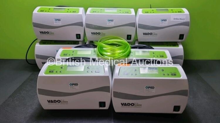 10 x Vado Plex Vascular Impulse Jet Pumps with 10 x Hoses *SN 17000247 / 16000063 / 16000057 / 17000105 / 1700052 / 1600051 / 1700095 / 1600074 / 1700027 / 1700012*