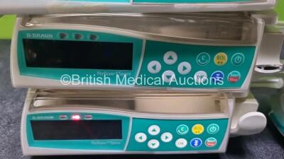 3 x B.Braun Perfusor Space Infusion Pumps (All Power Up, 1 x with Faulty Screen and Damage to Casing - See Photos) - 4