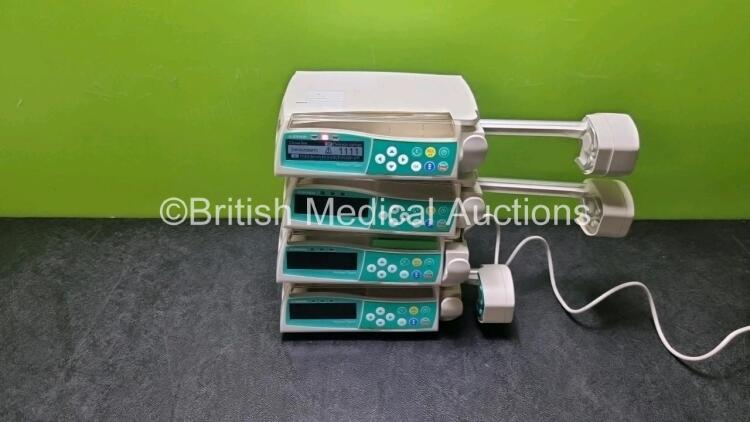 4 x B.Braun Perfusor Space Infusion Pumps (3 x Power Up, 1 x with Faulty Screen and Damage to Casing - See Photos)