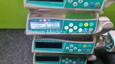 4 x B.Braun Perfusor Space Infusion Pumps (3 x Power Up, 1 x with Faulty Screen and Damage to Casing - See Photos) - 4