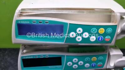 4 x B.Braun Perfusor Space Infusion Pumps (3 x Power Up, 1 x with Faulty Screen and Damage to Casing - See Photos) - 5